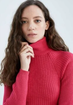 DeFacto Slim Fit - Trui - Pink -DeFacto 000bb24f65f945c5b91e083552f3b42d