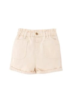 DeFacto Comfort Fit- Jeansshort - Ecru