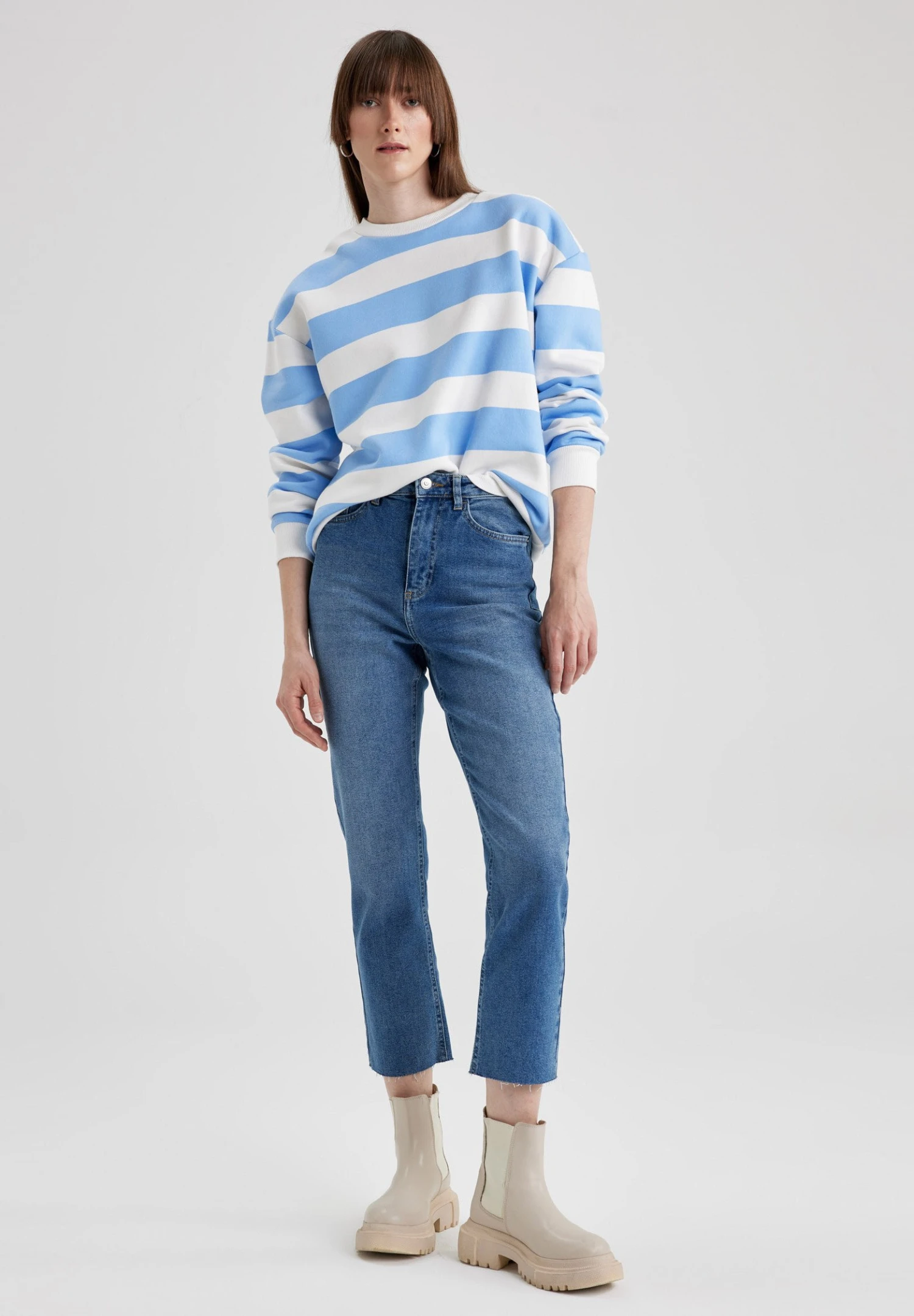 DeFacto Sweater - Blue 4 DeFacto Sweater - Blue - Afbeelding 2