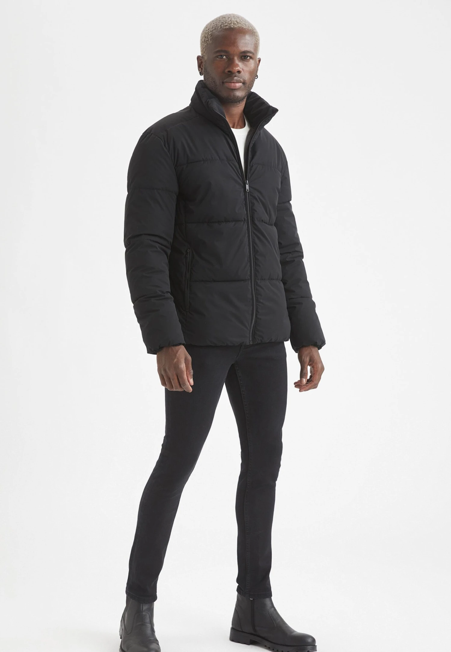 DeFacto Slim Fit - Winterjas - Black 4 DeFacto Slim Fit - Winterjas - Black - Afbeelding 2