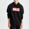 DeFacto Marvel Boxy Fit- Hoodie - Black 1 DeFacto Marvel Boxy Fit- Hoodie - Black -DeFacto 022c338c04204e32b28ddc4aa4cfd723