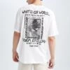 DeFacto Boxy Fit - T-Shirt Print - White 1 DeFacto Boxy Fit - T-Shirt Print - White -DeFacto 0477272cc4aa447cb6b54b11267107a9