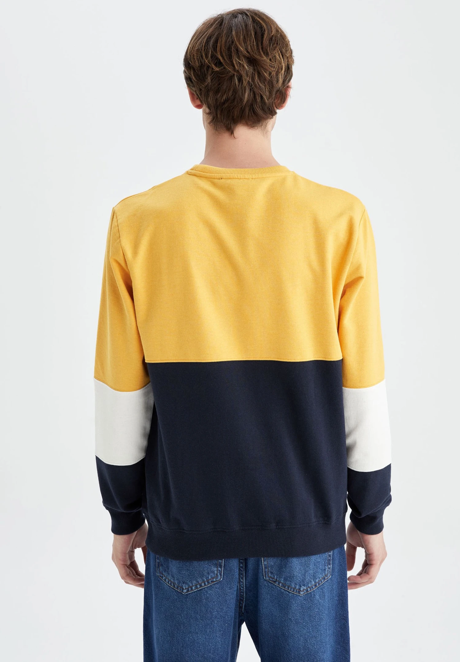 DeFacto Regular Fit - Sweater - Yellow 5 DeFacto Regular Fit - Sweater - Yellow - Afbeelding 3