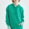 DeFacto Hoodie - Green 2 DeFacto Hoodie - Green -DeFacto 04c75410955a4ebca80a1ecae401a9ef