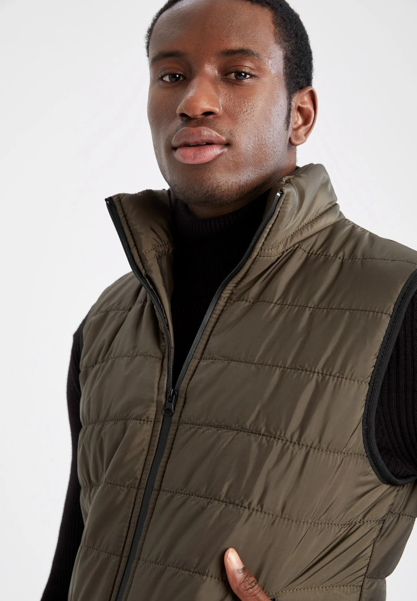 DeFacto Slim Fit- Bodywarmer - Green 6 DeFacto Slim Fit- Bodywarmer - Green - Afbeelding 4