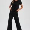 DeFacto Set Regular Fit - Pyjama - Black 2 DeFacto Set Regular Fit - Pyjama - Black -DeFacto 05d78bd732ca4513ae2f397b4f5cea85