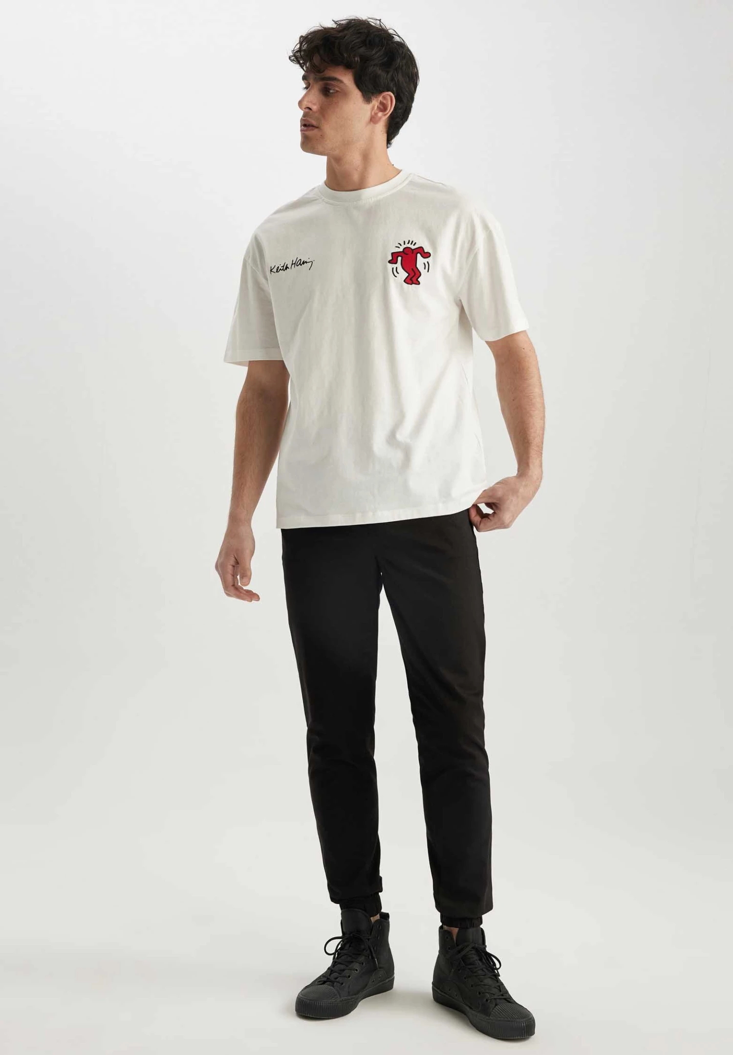 DeFacto Jogger-Slim Fit- Trainingsbroek - Black 4 DeFacto Jogger-Slim Fit- Trainingsbroek - Black - Afbeelding 2