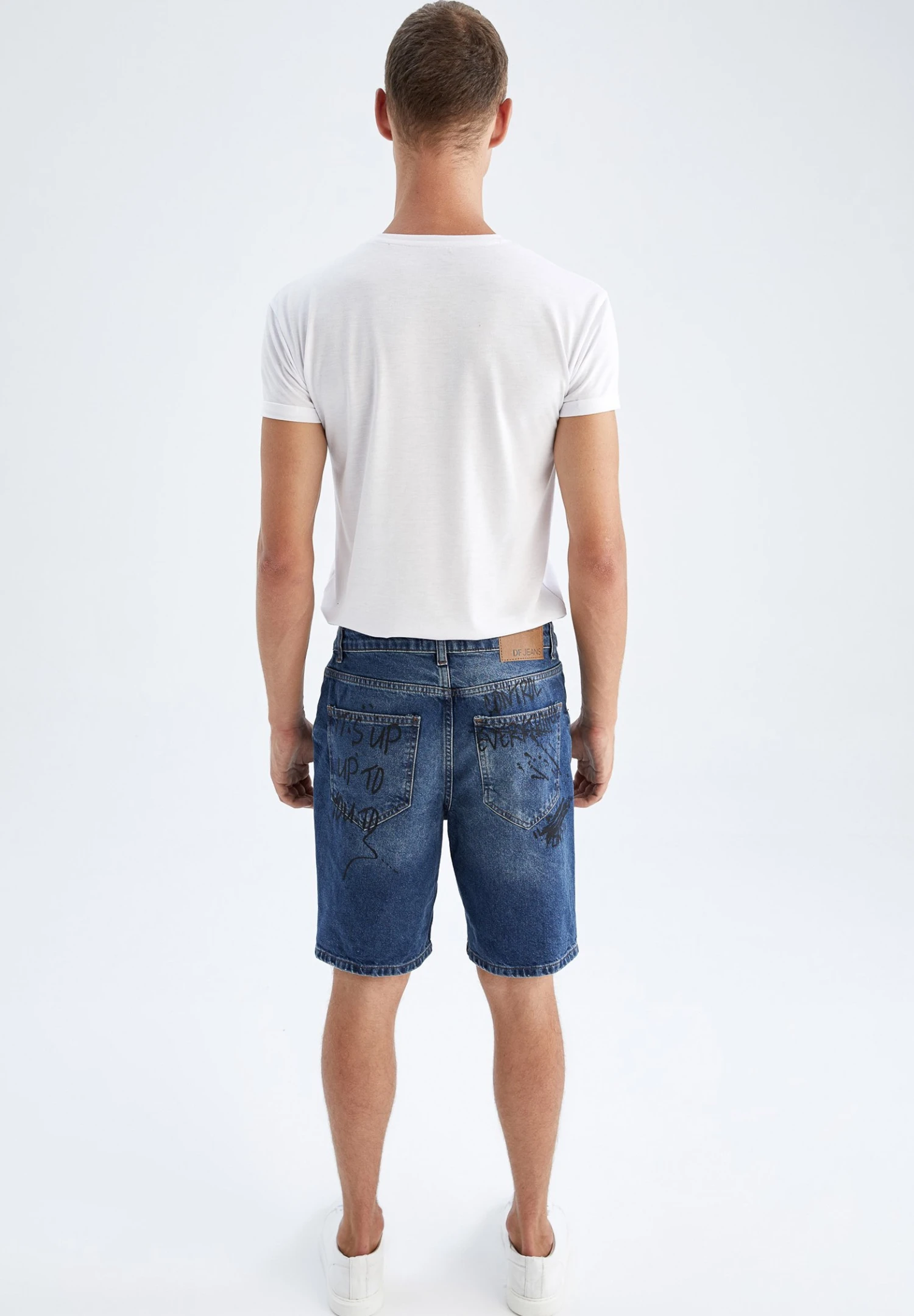 DeFacto Slim Fit - Jeansshort - Blue 5 DeFacto Slim Fit - Jeansshort - Blue - Afbeelding 3