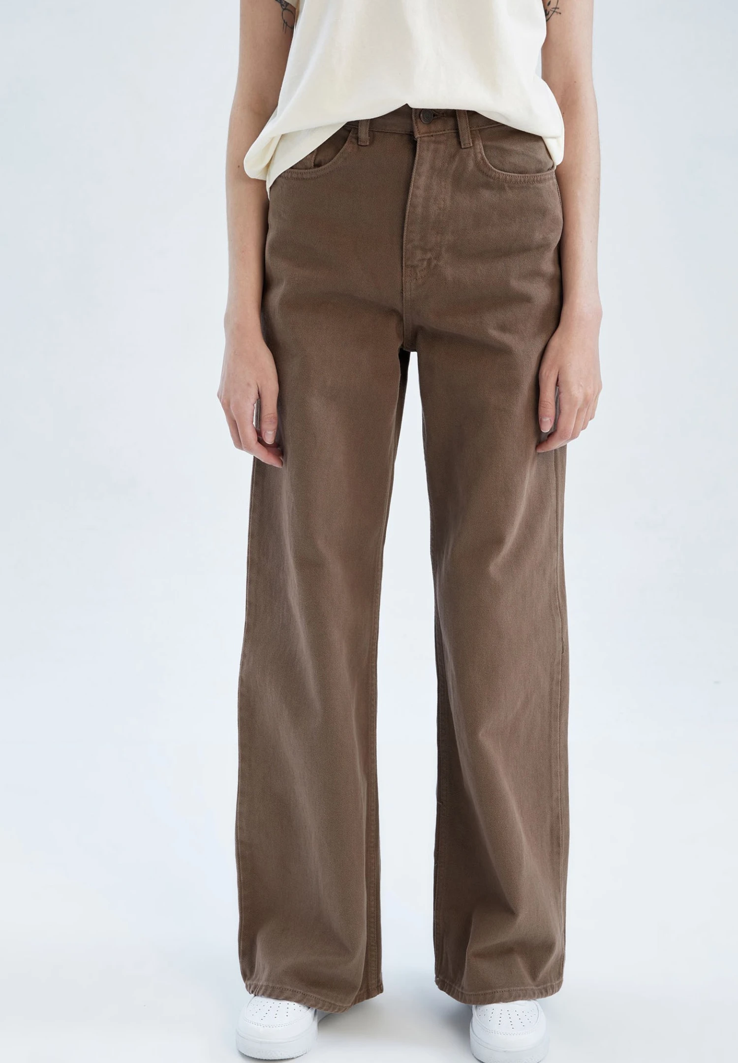 DeFacto Flared Jeans - Brown 3 DeFacto Flared Jeans - Brown