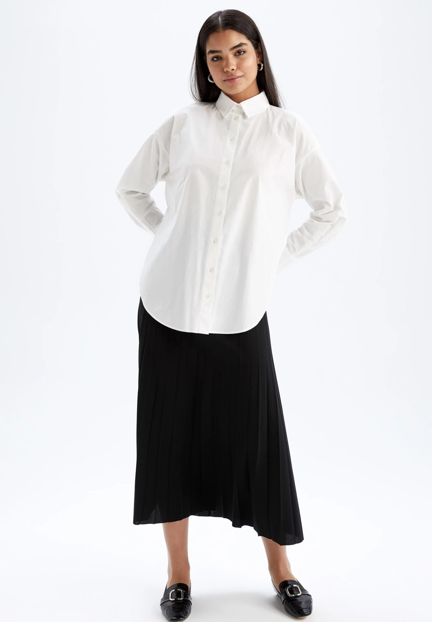 DeFacto Regular Fit - A-Lijn Rok - Black 4 DeFacto Regular Fit - A-Lijn Rok - Black - Afbeelding 2