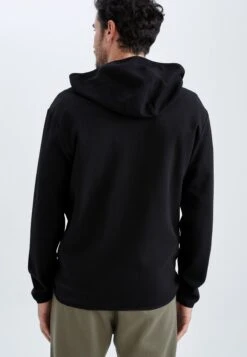 DeFacto Standart Fit - Sweater Met Rits - Black -DeFacto 06dedba0c46846fd831c3ad83fac5ef3