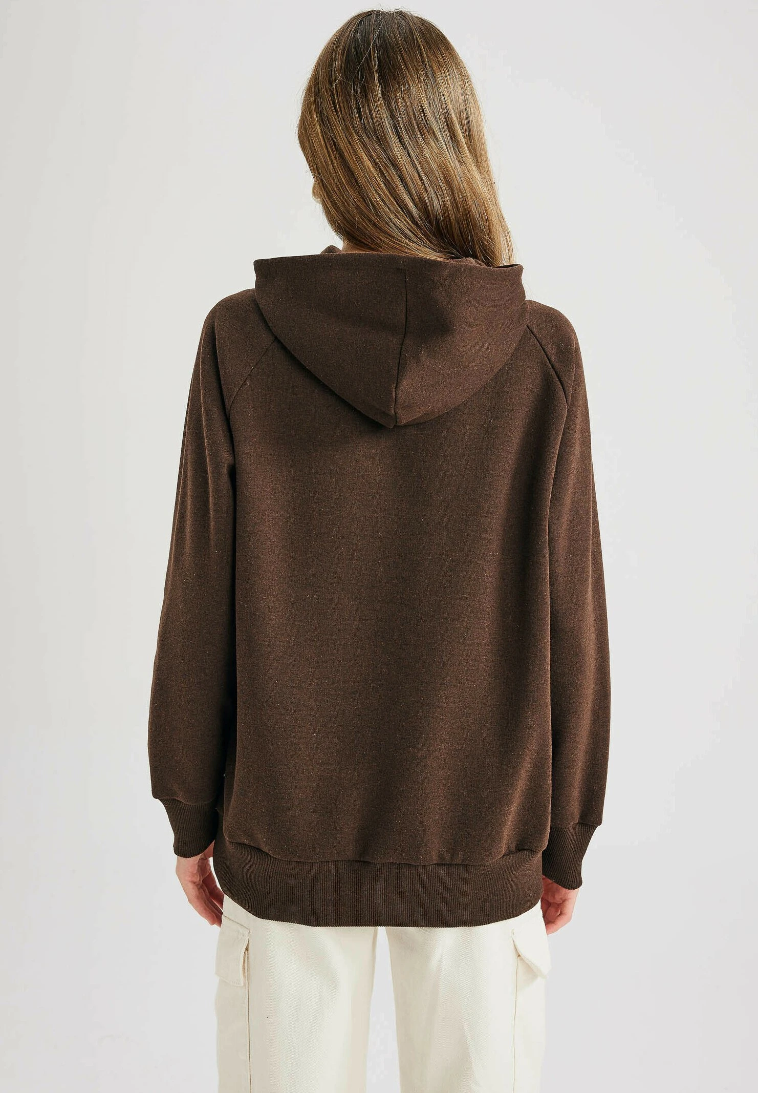DeFacto Hoodie - Brown 5 DeFacto Hoodie - Brown - Afbeelding 3