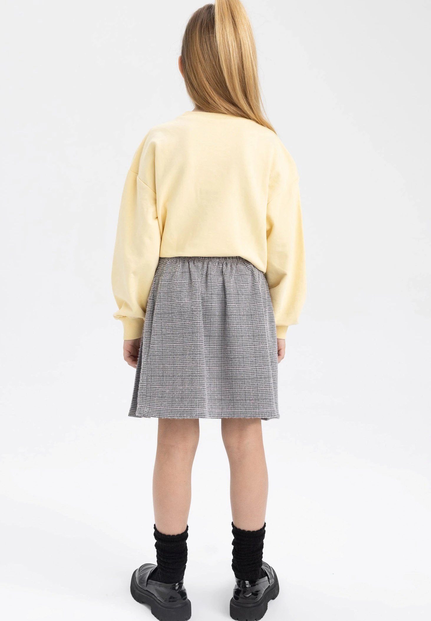 DeFacto Regular Fit- Plooirok - Ecru 5 DeFacto Regular Fit- Plooirok - Ecru - Afbeelding 3