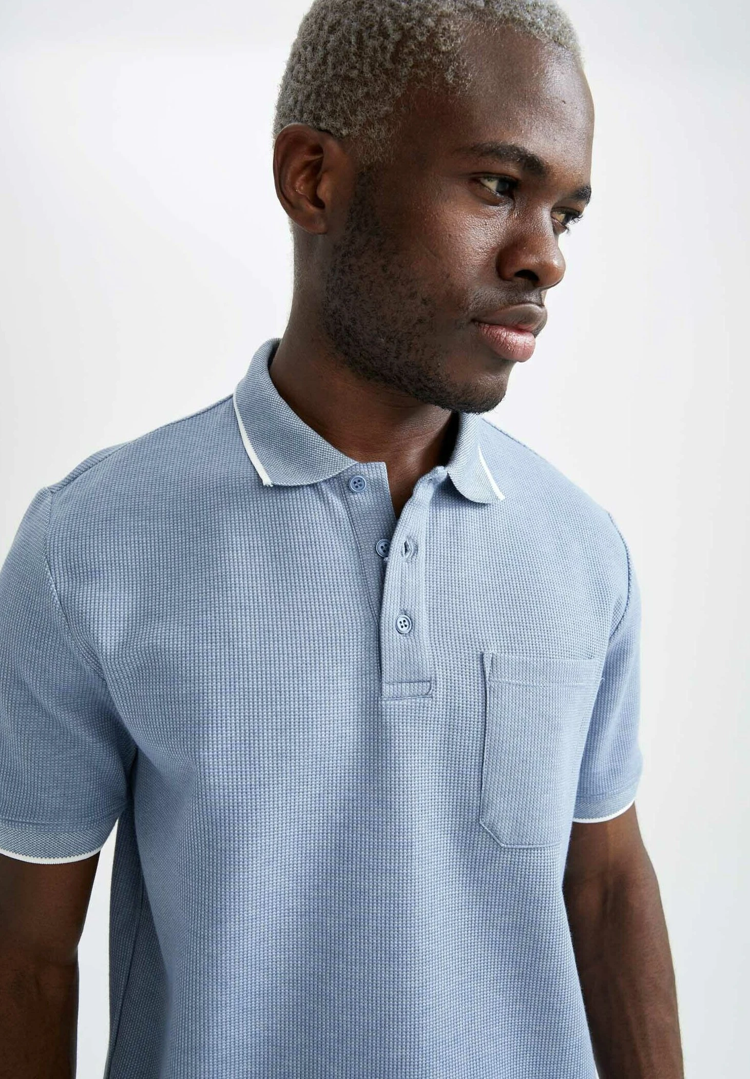 DeFacto Regular Fit - Poloshirt - Blue 6 DeFacto Regular Fit - Poloshirt - Blue - Afbeelding 4