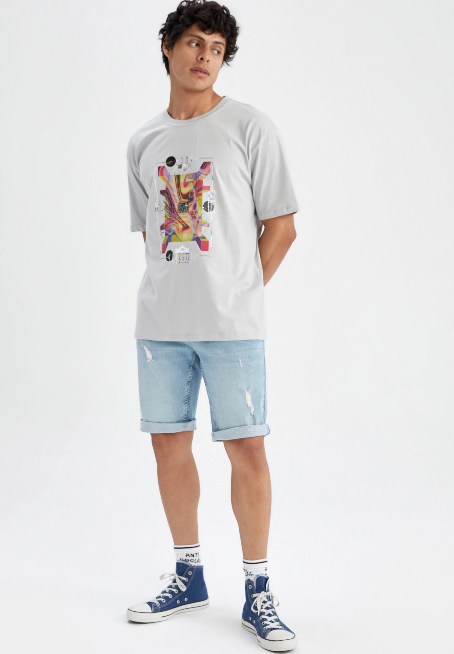 DeFacto Jeansshort - Blue 4 DeFacto Jeansshort - Blue - Afbeelding 2