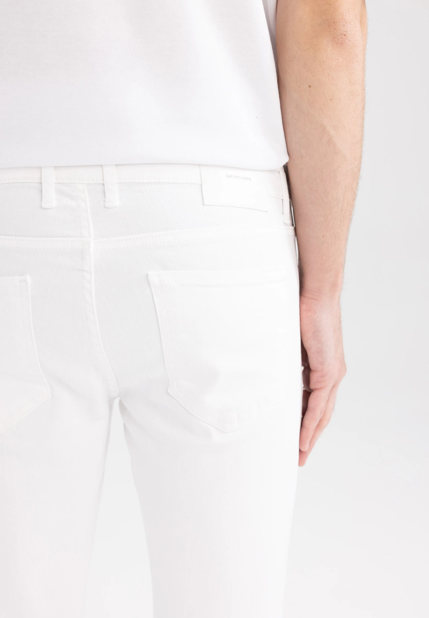 DeFacto Slim Fit Jeans - White 7 DeFacto Slim Fit Jeans - White - Afbeelding 5