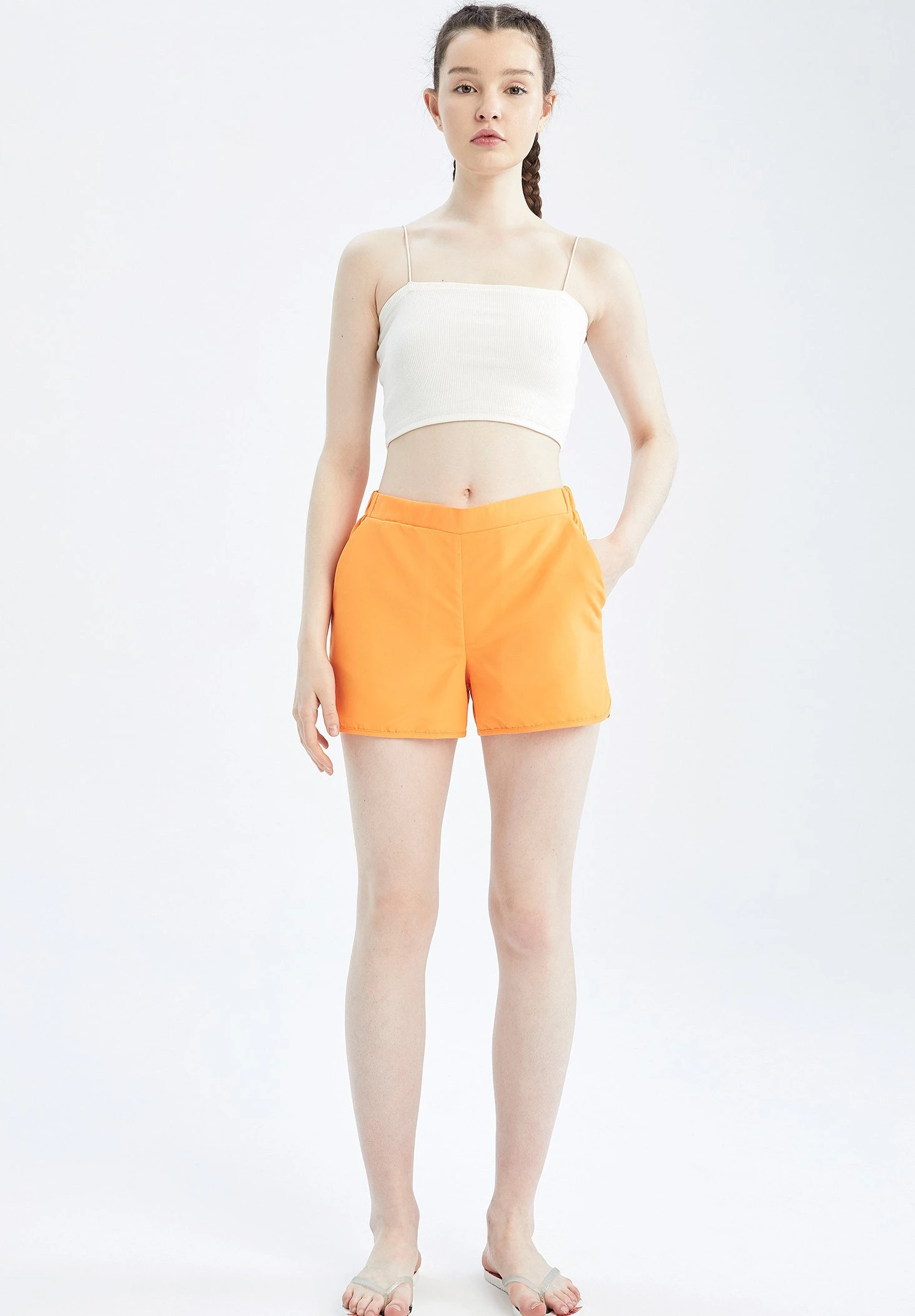 DeFacto Regular Fit- Zwemshorts - Orange 4 DeFacto Regular Fit- Zwemshorts - Orange - Afbeelding 2
