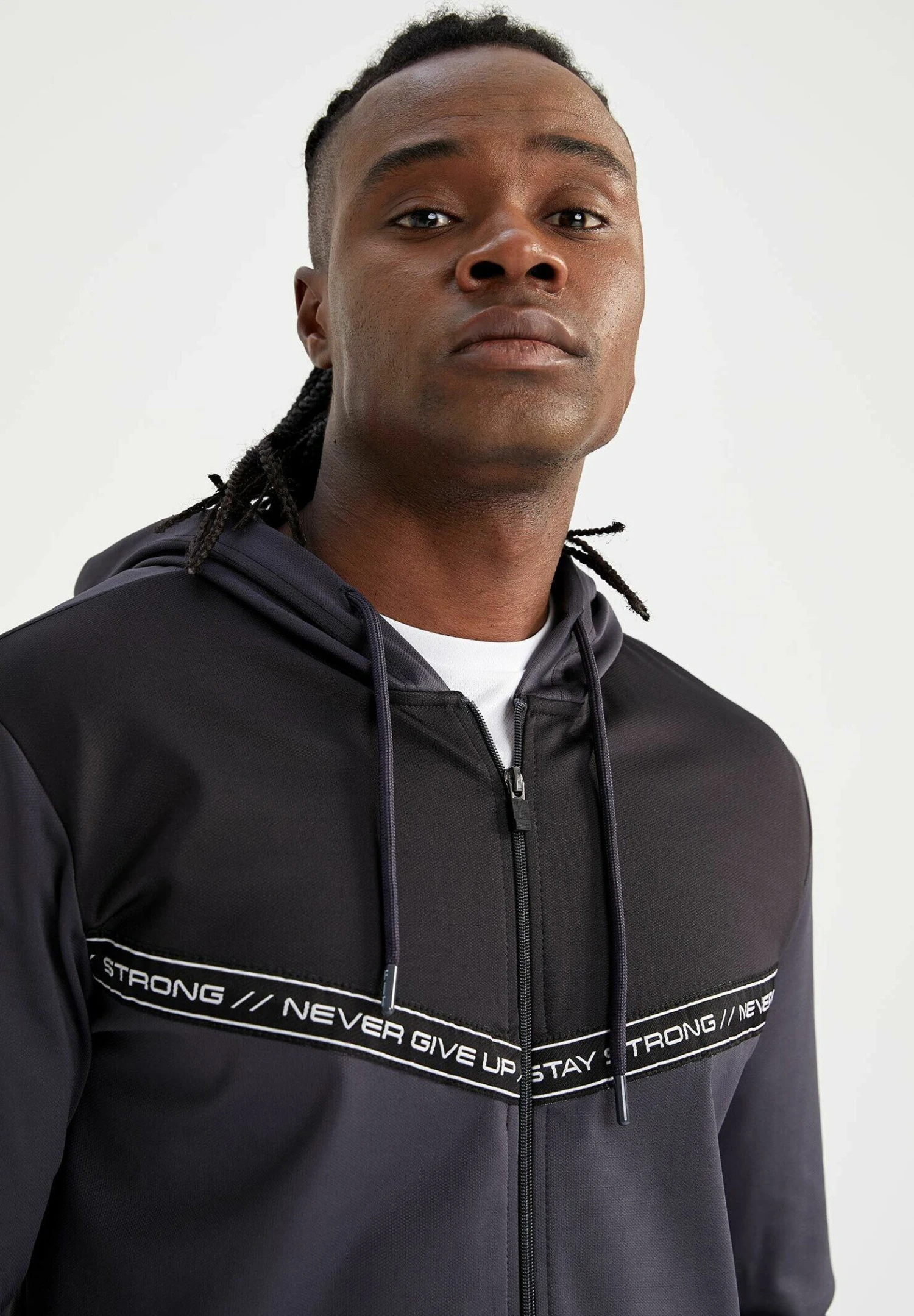 DeFacto Slim Fit - Sweater Met Rits - Anthracite 9 DeFacto Slim Fit - Sweater Met Rits - Anthracite - Afbeelding 7