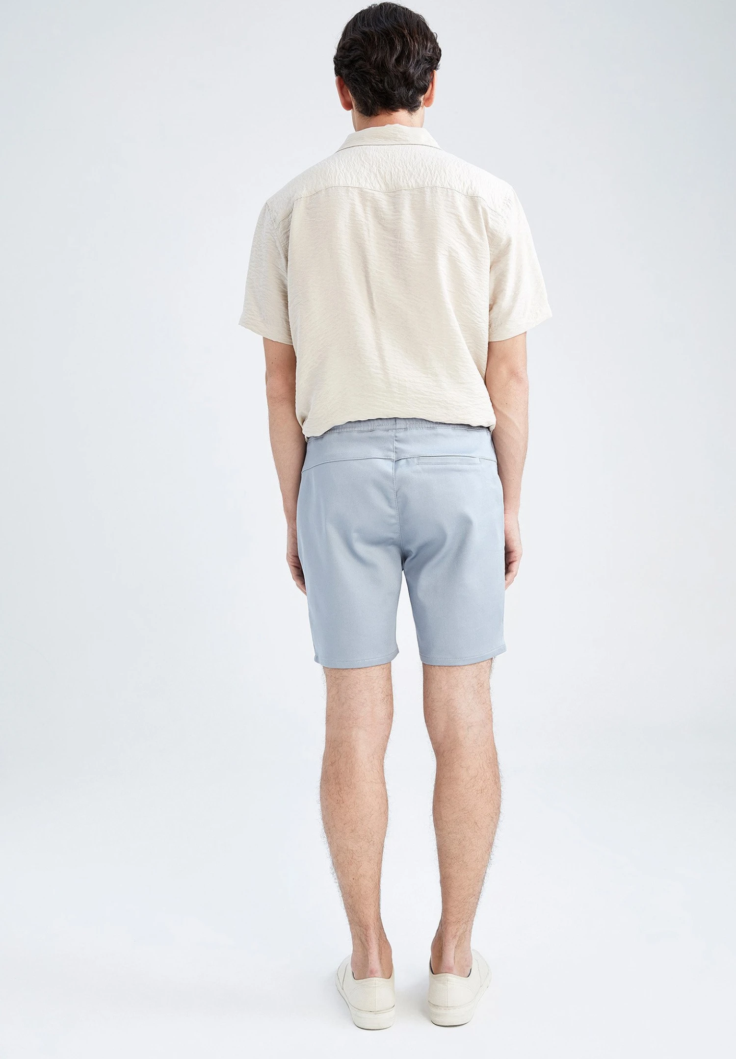 DeFacto Slim Fit- Shorts - Blue 5 DeFacto Slim Fit- Shorts - Blue - Afbeelding 3