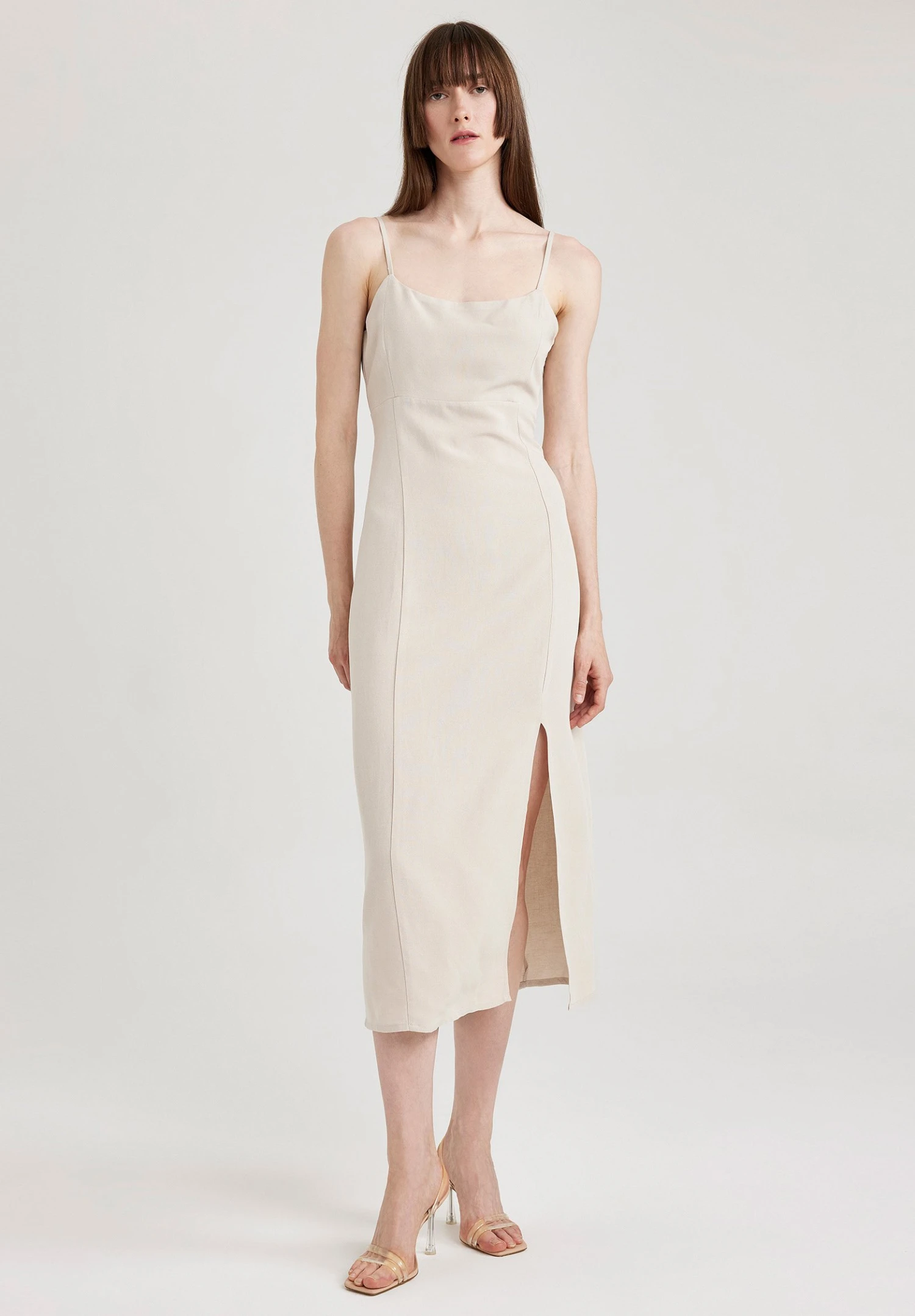 DeFacto Tube - Jurk - Ecru 4 DeFacto Tube - Jurk - Ecru - Afbeelding 2