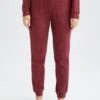 DeFacto Regular Fit- Pyjamabroek - Bordeaux -DeFacto 0d5607cc508a48ffb16ceee999ecfd60