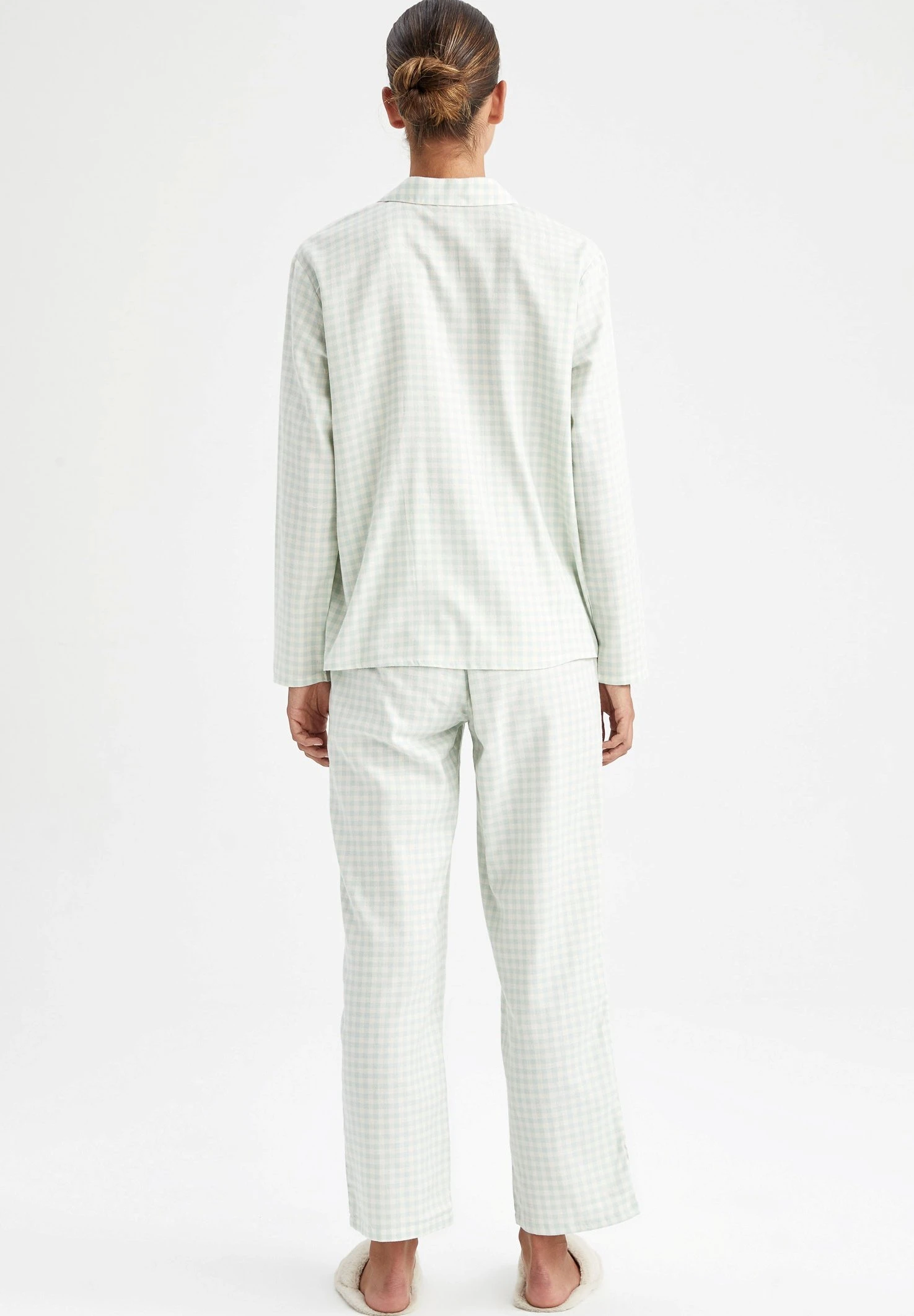 DeFacto Regular Fit - Pyjama - Turquoise 5 DeFacto Regular Fit - Pyjama - Turquoise - Afbeelding 3