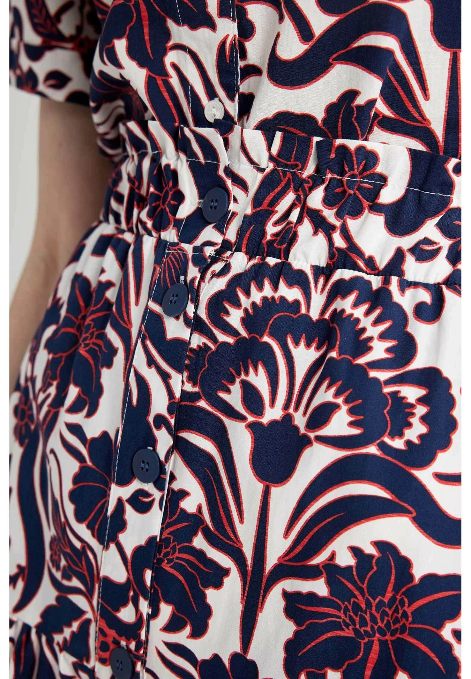 DeFacto Tiered - A-Lijn Rok - Navy 6 DeFacto Tiered - A-Lijn Rok - Navy - Afbeelding 4