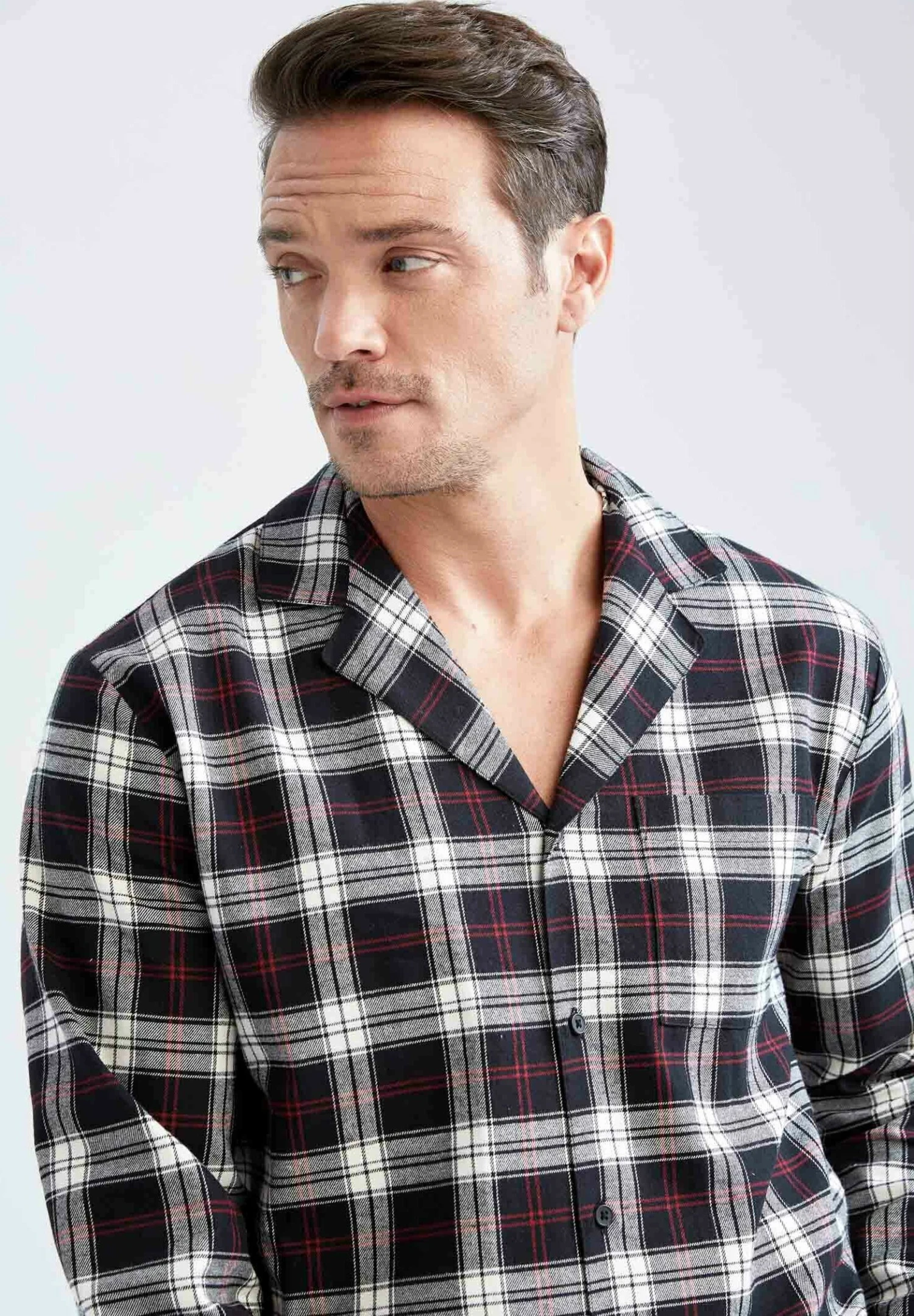 DeFacto Set Regular Fit- Pyjama - Black 5 DeFacto Set Regular Fit- Pyjama - Black - Afbeelding 3