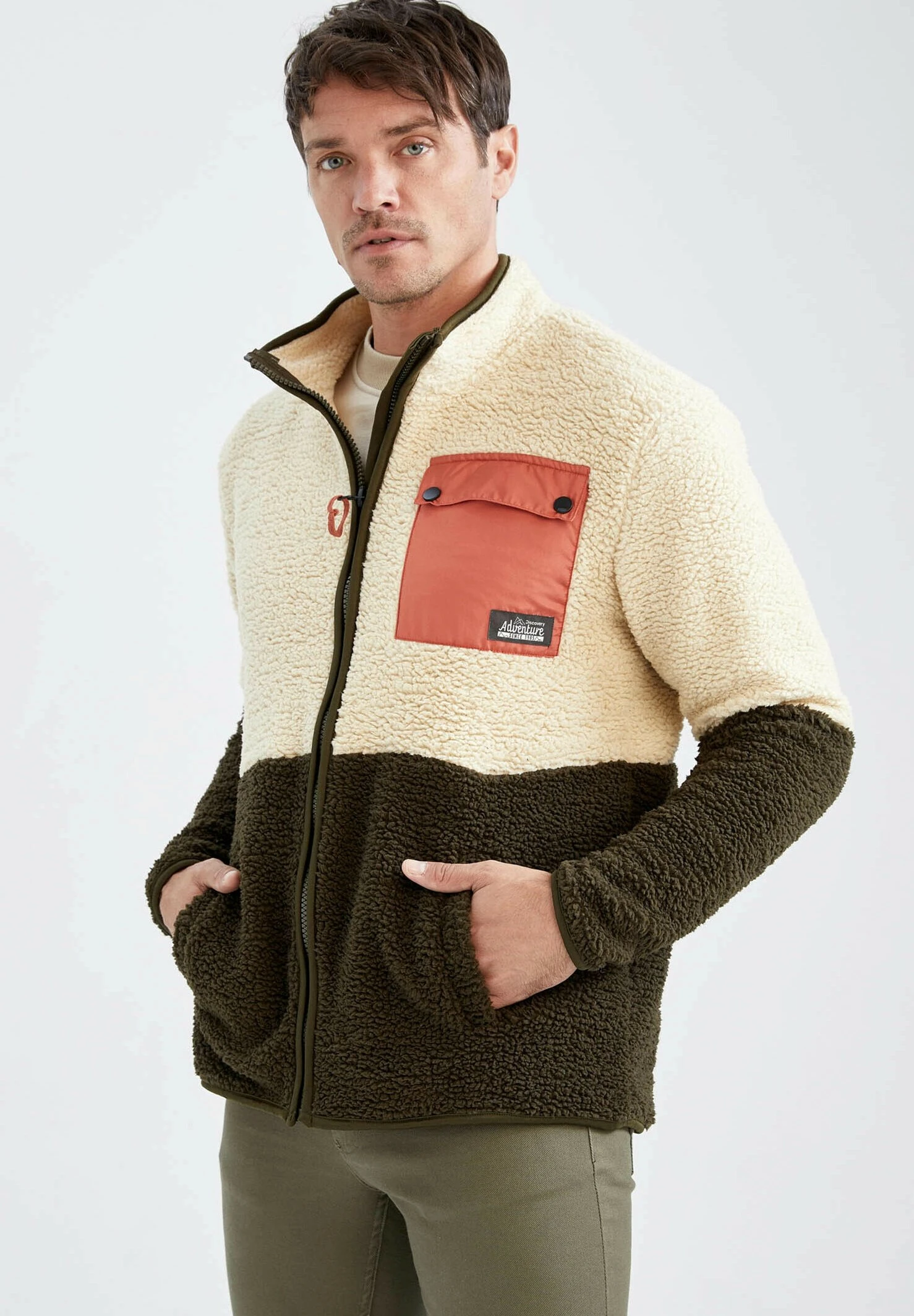 DeFacto Discovery Adventures - Fleecejas - Khaki 3 DeFacto Discovery Adventures - Fleecejas - Khaki