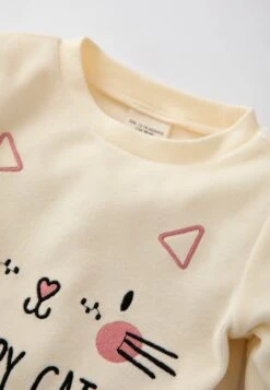 DeFacto 2Pack Regular Fit- Pyjama - Ecru -DeFacto 1048c0f0e5744b72b4fc8eb3506cfab3