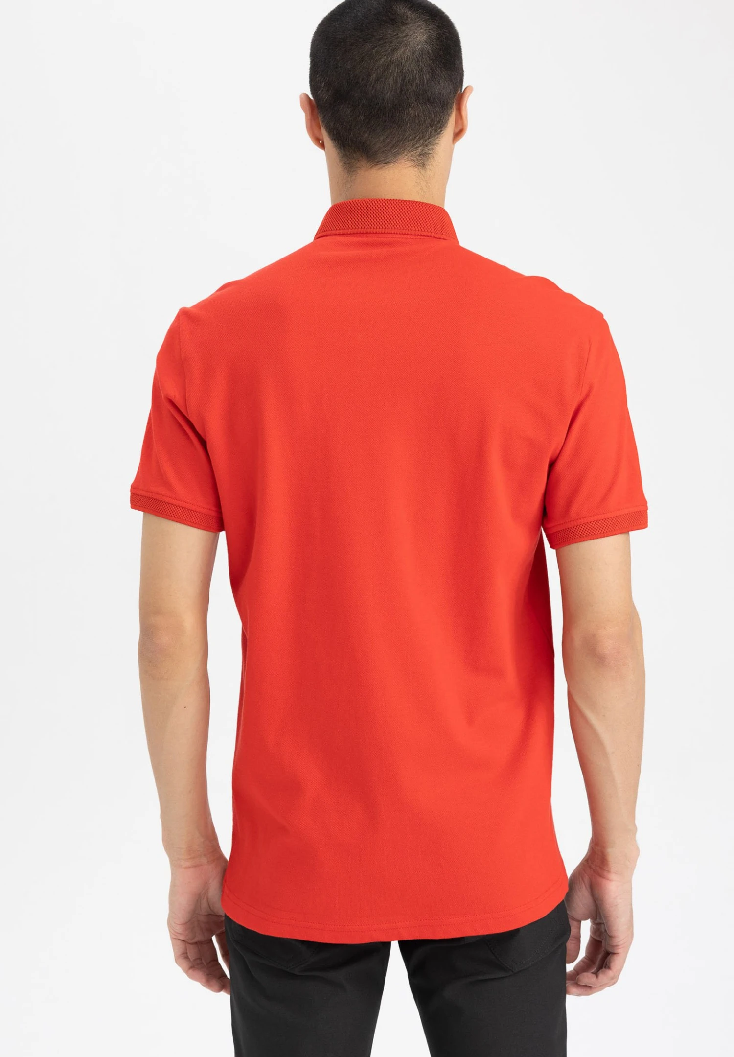 DeFacto Slim Fit - Poloshirt - Red 5 DeFacto Slim Fit - Poloshirt - Red - Afbeelding 3