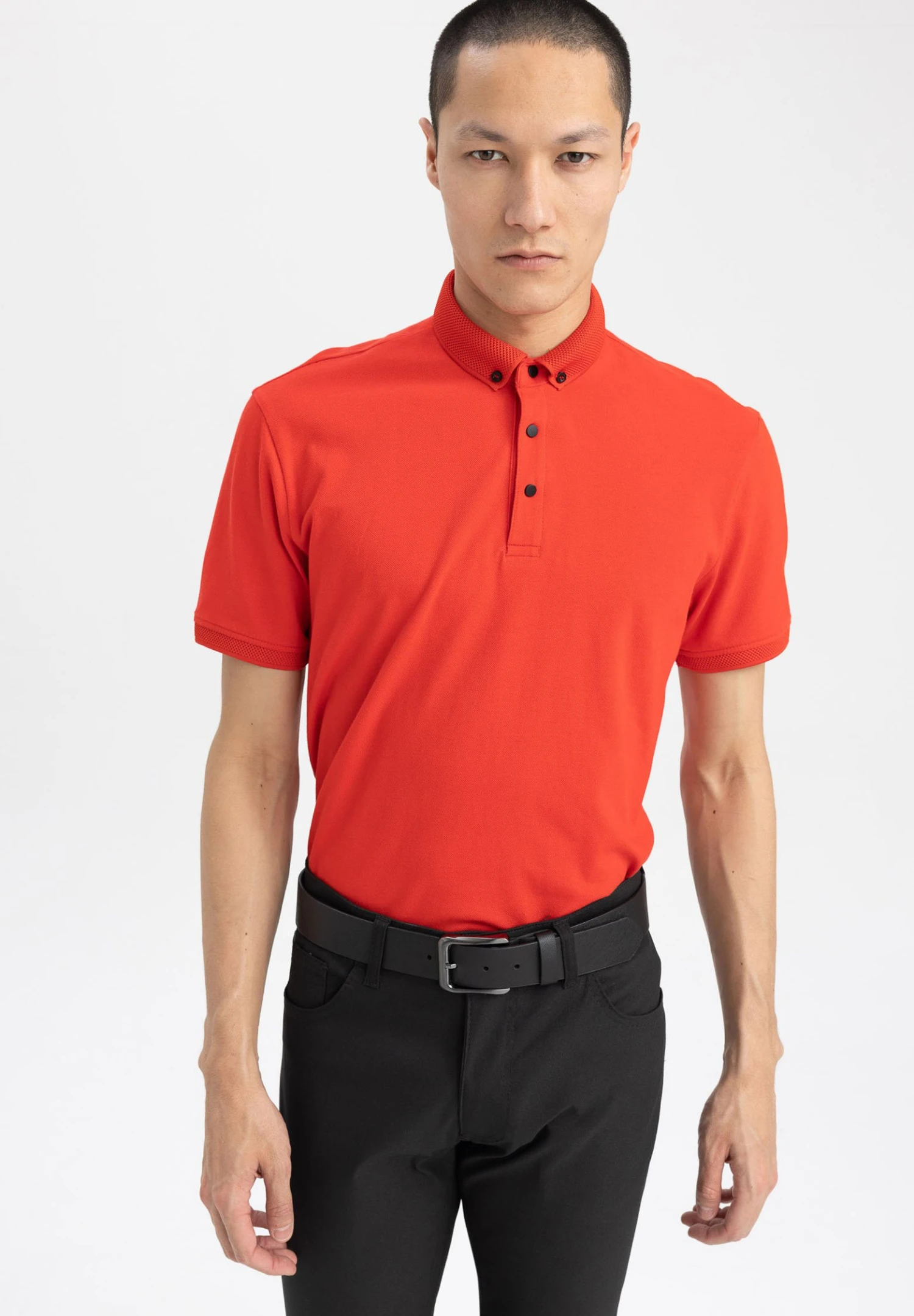 DeFacto Slim Fit - Poloshirt - Red 3 DeFacto Slim Fit - Poloshirt - Red
