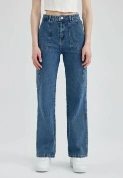 DeFacto Straight Leg Jeans - Blue