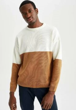 DeFacto Regular Fit - Trui - Brown