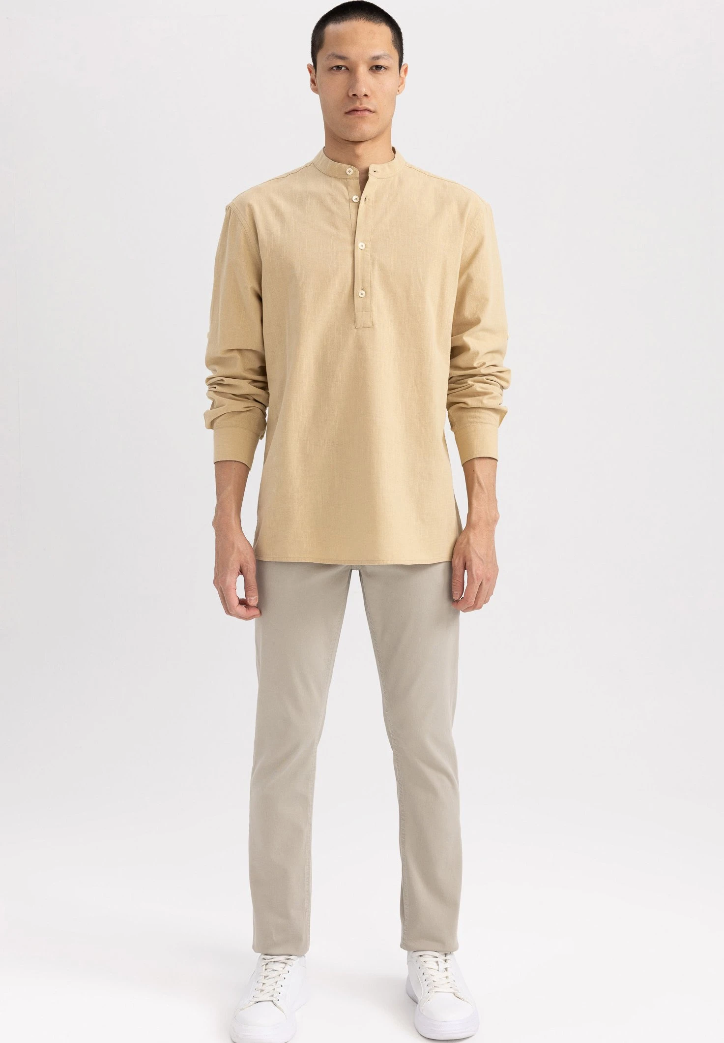 DeFacto Overhemd - Beige 4 DeFacto Overhemd - Beige - Afbeelding 2