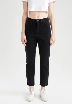 DeFacto Vintage Straight - Straight Leg Jeans - Black