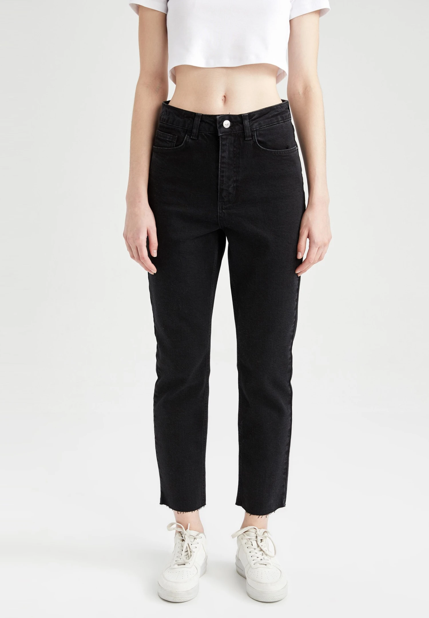 DeFacto Vintage Straight - Straight Leg Jeans - Black 3 DeFacto Vintage Straight - Straight Leg Jeans - Black