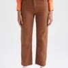 DeFacto Straight Leg Jeans - Brown 2 DeFacto Straight Leg Jeans - Brown -DeFacto 17c0db54cf104284a81ea46e40ef18a0