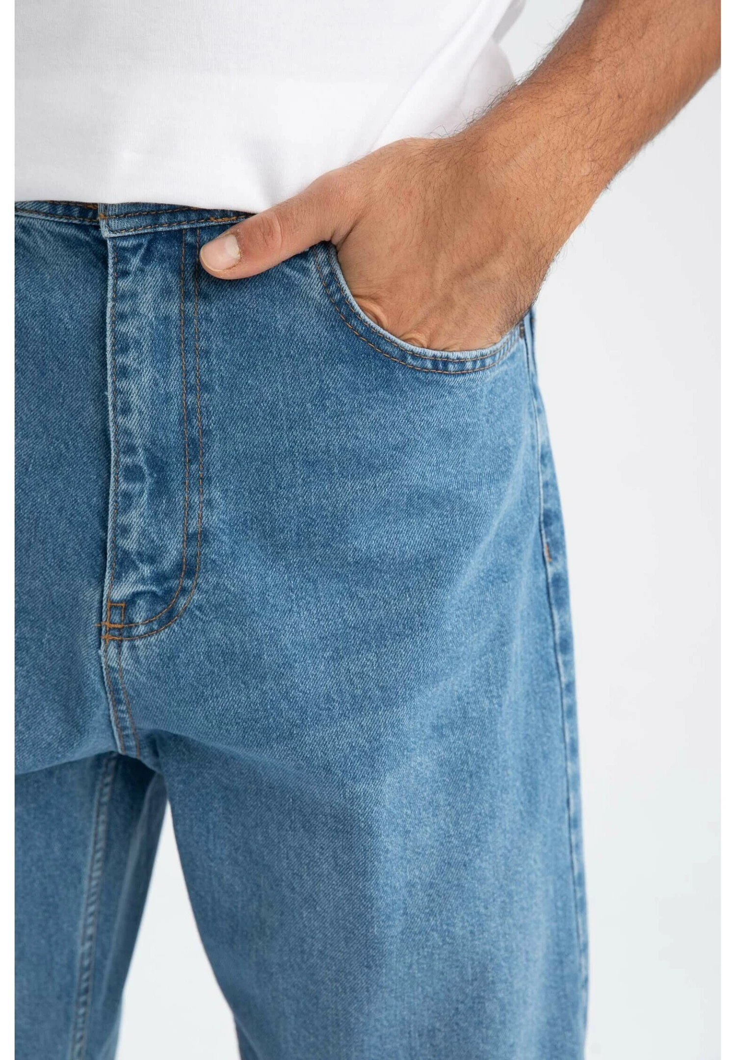 DeFacto Baggy - Straight Leg Jeans - Blue 6 DeFacto Baggy - Straight Leg Jeans - Blue - Afbeelding 4