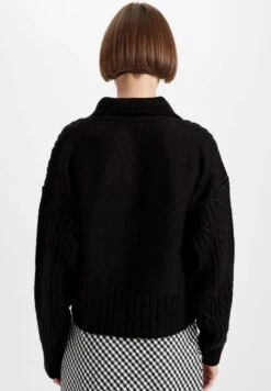 DeFacto Standart Fit - Trui - Black -DeFacto 17c4efa043534f11ae321a0ed89c7972