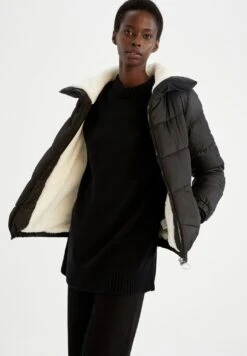 DeFacto Relax Fit- Winterjas - Black