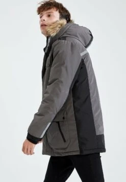 DeFacto Slim Fit - Winterjas - Anthracite 12 DeFacto Slim Fit - Winterjas - Anthracite -DeFacto 180e92912429420395c73d300238c688