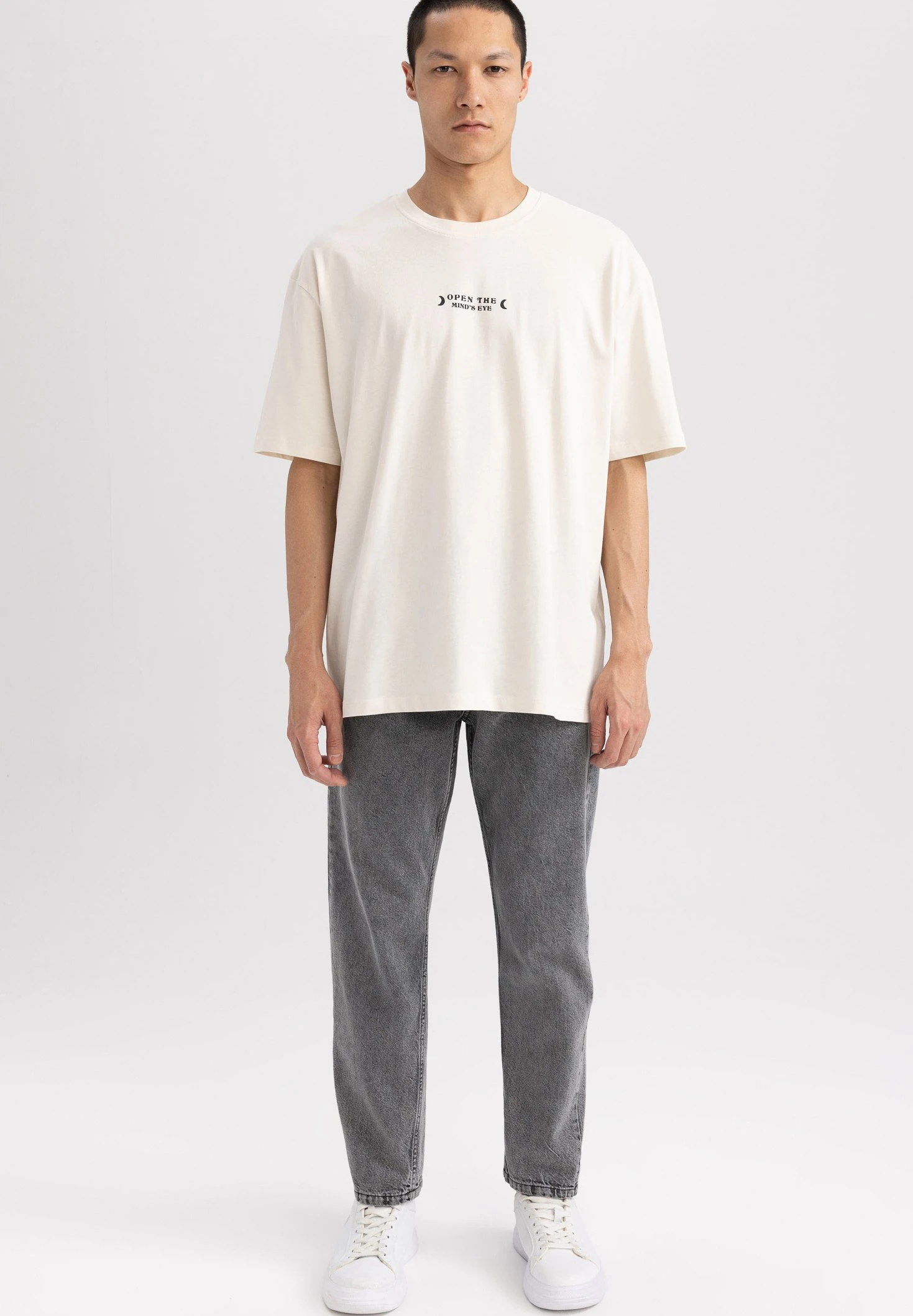 DeFacto T-Shirt Print - Beige 4 DeFacto T-Shirt Print - Beige - Afbeelding 2