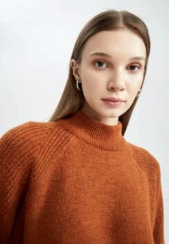 DeFacto Regular Fit - Trui - Orange -DeFacto 188602df56a6405a97c415749e00ccb2