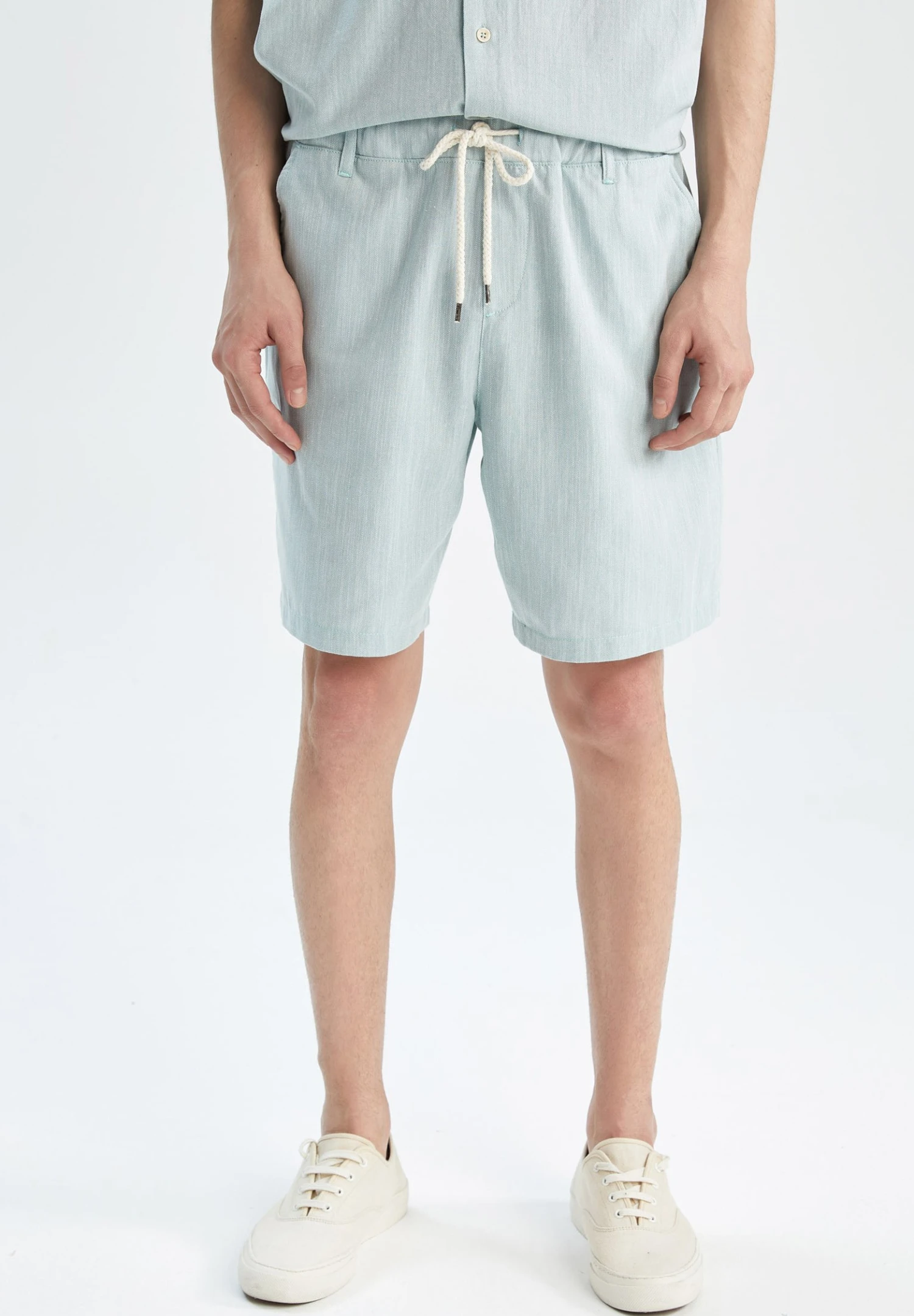 DeFacto Regular Fit Set - Shorts - Green 5 DeFacto Regular Fit Set - Shorts - Green - Afbeelding 3