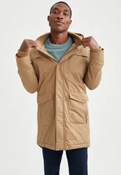 DeFacto Regular Fit - Parka - Beige