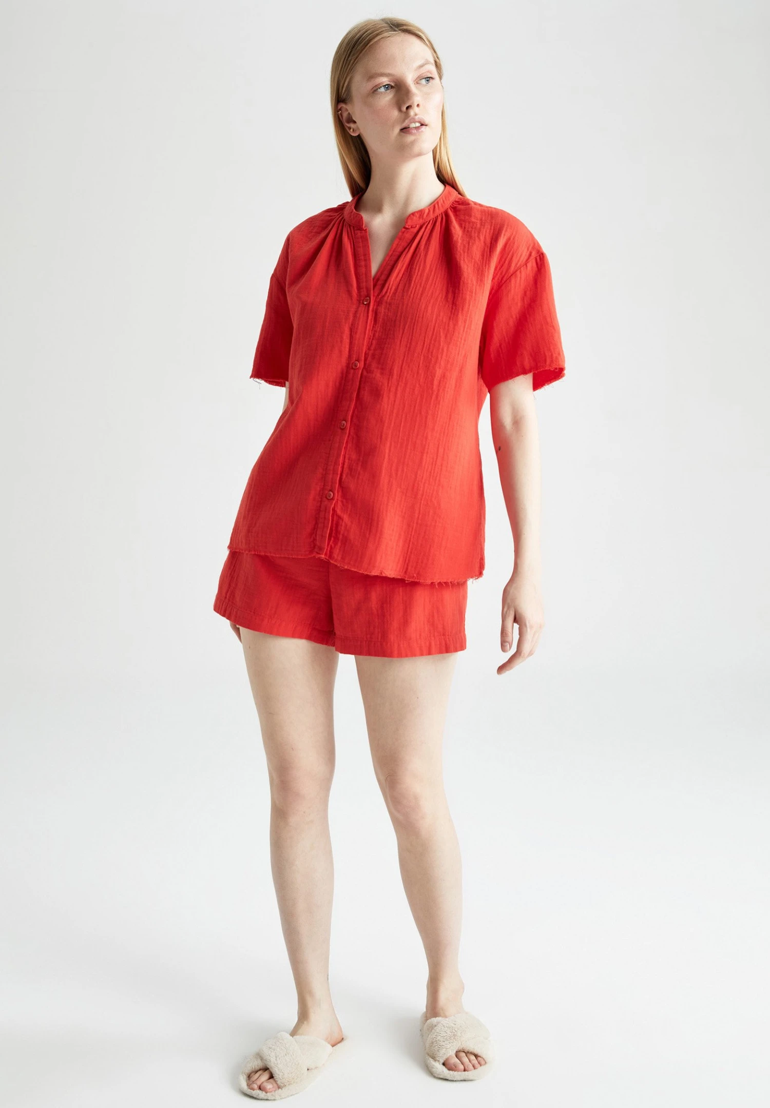 DeFacto Regular Fit- Pyjamabroek - Red 4 DeFacto Regular Fit- Pyjamabroek - Red - Afbeelding 2