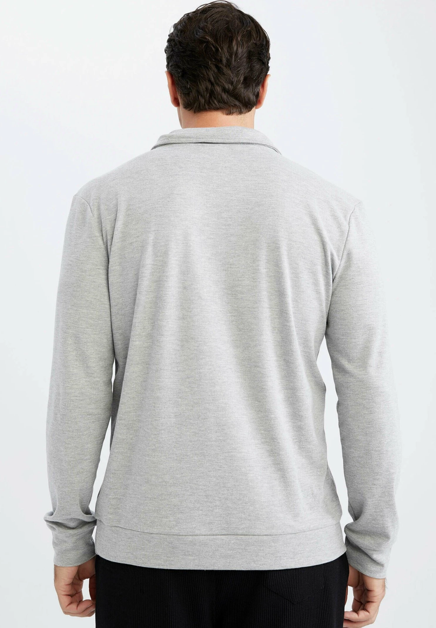 DeFacto Modern Fit- Sweater - Grey 5 DeFacto Modern Fit- Sweater - Grey - Afbeelding 3
