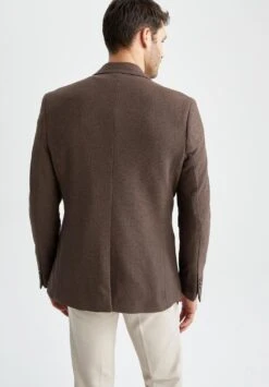 DeFacto Blazer - Brown 9 DeFacto Blazer - Brown -DeFacto 1c09c9a212414ad7a4a218097600307b