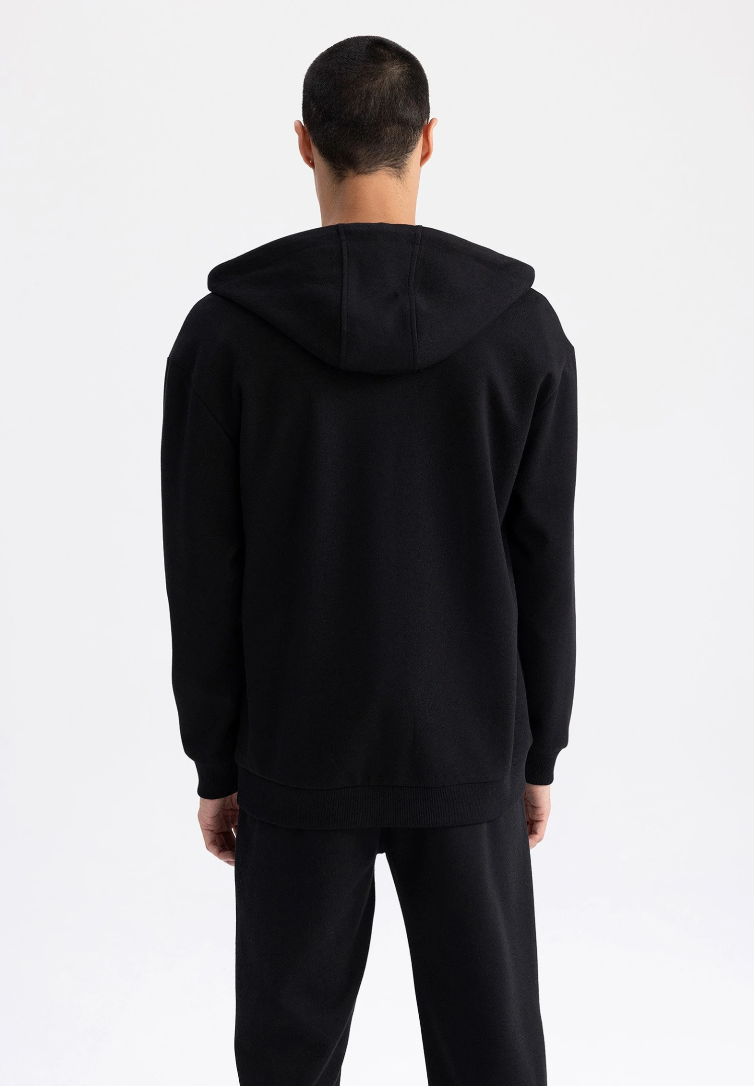 DeFacto Sweater Met Rits - Black 5 DeFacto Sweater Met Rits - Black - Afbeelding 3